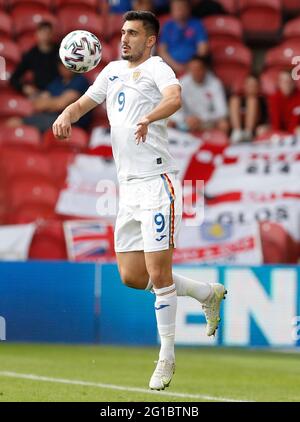 Middlesbrough, England, 6th June 2021.  Andrei Ivan of Romania during the International Football Friendly match at the Riverside Stadium, Middlesbrough. Picture credit should read: Darren Staples / Sportimage Stock Photo