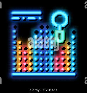 market research neon glow icon illustration Stock Vector Image & Art ...
