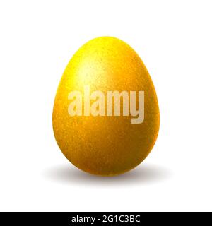 Gold chocolate egg Stock Vector