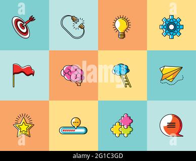 big idea set Stock Vector