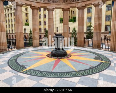 Detail of Anzac memorial in Brisbane, Australia. This memorial represents the sacrifice of the soldiers of Australia and New Zealand during the war. Stock Photo