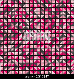 Abstract Geometrical generative computational art illustration Stock Vector