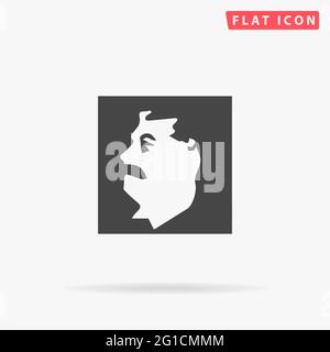 Communist Soviet Union Leader Joseph Stalin flat vector icon. Hand drawn style design illustrations. Stock Vector