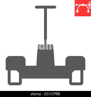 Hoverboard glyph icon Stock Vector