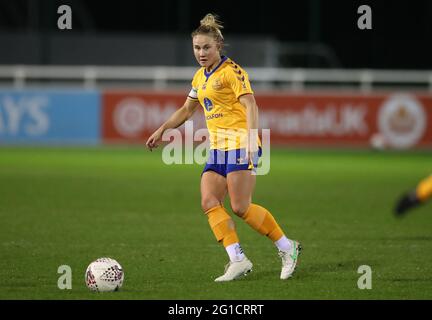 Everton's Izzy Christiansen during the FA Women's Super League match at the SportNation.bet Stadium, Solihull. Picture date: Thursday March 11, 2021. Stock Photo