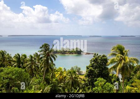 Marovo Lagoon in Solomon Islands Stock Photo