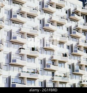 architecture, multi-storey building, housing estate 'Osdorfer Born' in Hamburg, 1971, ADDITIONAL-RIGHTS-CLEARANCE-INFO-NOT-AVAILABLE Stock Photo
