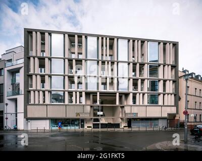 Embassy de, Economic and Commercial Section Consular Section at Hausvogteiplatz, Living Bauhaus Naegeliarchitekten, Berlin-Mitte, Mongolia, Berlin Stock Photo