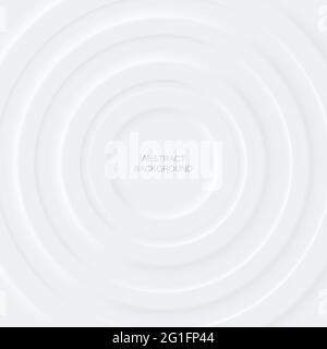Abstract white circles layers on white background.For business flyers template,book covers and material design.Vector illustration. Stock Vector