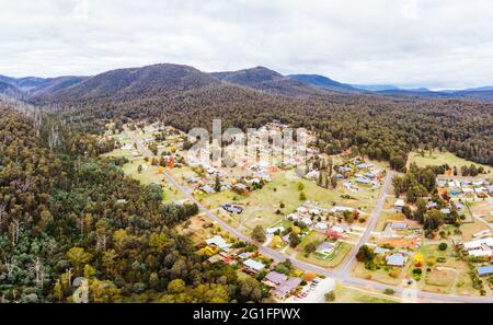 View Over Marysville in Australia Stock Photo