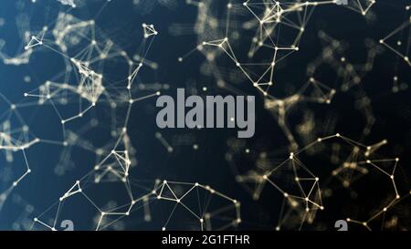 complex big data and world wide connection, abstract illustration of matrix internet and big data Stock Photo