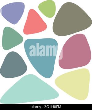 Irregular blob, seamless pattern of abstract organic shapes. Abstract ...