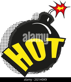 Hot sale bomb price blast vector icon on white Stock Vector