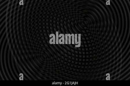 Abstract geometric background with intersecting concentric circles. Dynamic backdrop for screen saver, brochure, and cover. Vector illustration Stock Vector