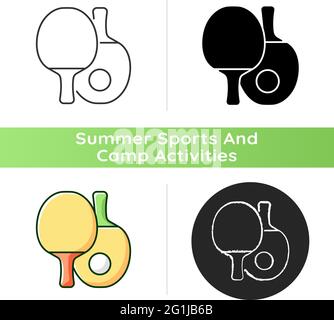 Ping pong icon Stock Vector