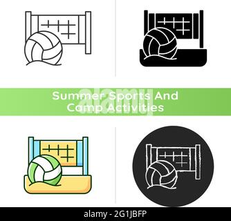 Beach volleyball icon Stock Vector