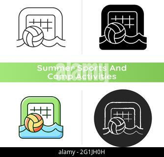 Beach soccer icon Stock Vector