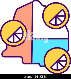 Brand growth RGB color icon Stock Vector