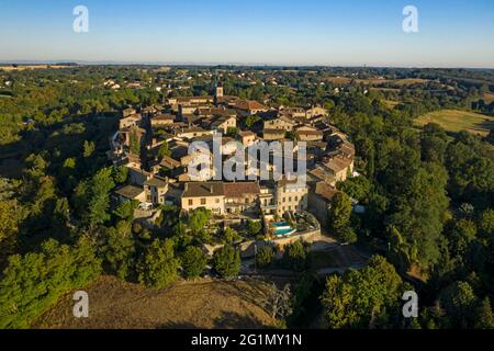 France, Ain, the medieval village of P rouges, labeled the Most ...