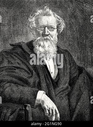 August Wilhelm von Hofmann, 1818 – 1892, German chemist Stock Photo