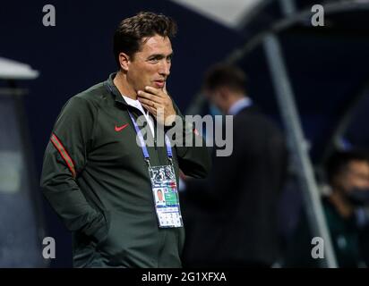 Rui Head coach for Portugal and Lee Carsley Head coach for England during the