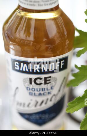 Smirnoff Ice Double Black from Smirnoff Vodka. Stock Photo