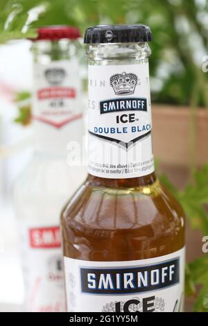 Smirnoff Ice Double Black from Smirnoff Vodka. Stock Photo