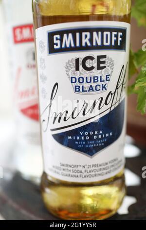 Smirnoff Ice Double Black from Smirnoff Vodka. Stock Photo