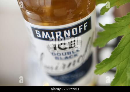 Smirnoff Ice Double Black from Smirnoff Vodka. Stock Photo