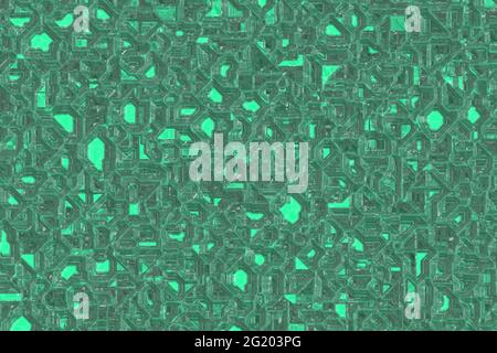creative beautiful teal, sea-green computer colorful acid toxic pattern cg backdrop illustration Stock Photo