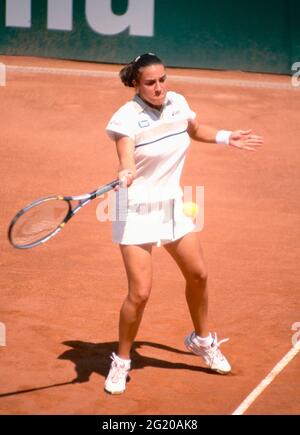 Italian tennis player Giulia Casoni, Italian Open 2000 Stock Photo