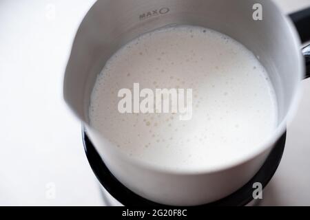 Oat milk froth hi-res stock photography and images - Alamy