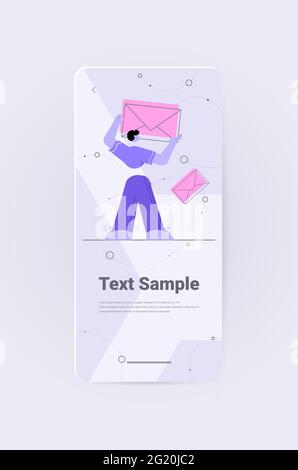 businessman holding envelope mail letter email service social network message receiving and sending concept Stock Vector