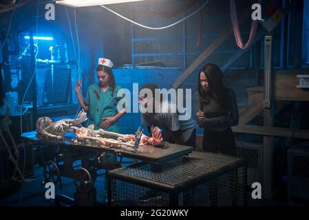 LAURYN MCCLAIN, SHAZI RAJA and WILL BRITAIN in HAUNT (2019), directed ...