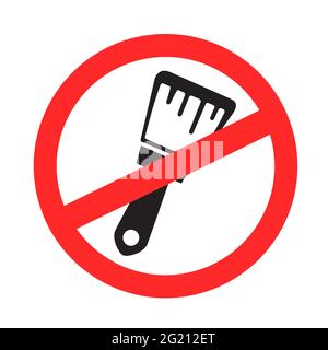 no painting repair sign symbol Stock Vector