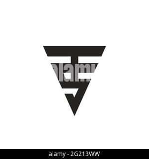 T S TS monogram logo. Ts minimalist initials or icon for any company or business. Black and white vector illustration Stock Vector