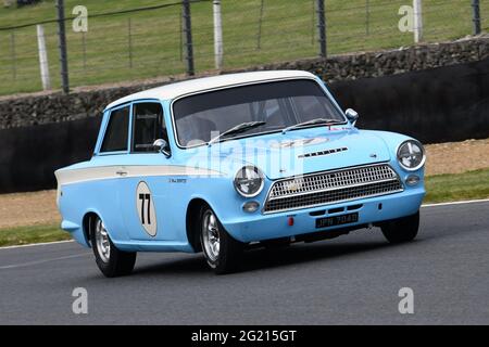 Mark Sumpter, Ford Lotus Cortina, Masters pre-66 touring cars, Saloon cars, GT cars, touring cars, Masters Historic Festival, Brands Hatch Grand Prix Stock Photo