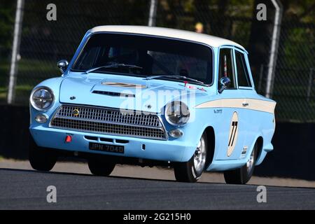 Mark Sumpter, Ford Lotus Cortina, Masters pre-66 touring cars, Saloon cars, GT cars, touring cars, Masters Historic Festival, Brands Hatch Grand Prix Stock Photo