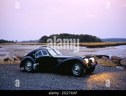 Bugatti Type 57 SC Atlantic 1938. Part of the Ralph Lauren collection. Stock Photo