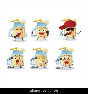 A Cute Cartoon design concept of banana smoothie singing a famous song.  Vector illustration Stock Vector Image & Art - Alamy