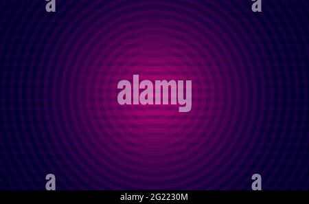 Purple abstract geometric background with lines and concentric circles for web design. Technological modern pattern. Monitor screen backdrop Stock Vector