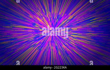 Burst background. Speed poster. Radial rays from center. Motion effect. Stock Vector