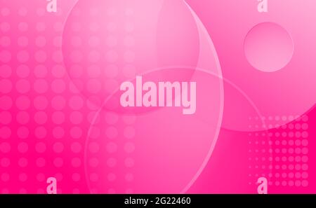 Abstract geometric screen saver with circles and halftone. Vector illustration Stock Vector