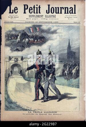 press/media, magazines, 'Le Petit Journal', Paris, 4 volume, number 147, illustrated supplement, ADDITIONAL-RIGHTS-CLEARANCE-INFO-NOT-AVAILABLE Stock Photo