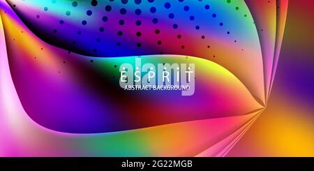 Abstract colorful background graphics template with blended multiple geometric objects Stock Vector
