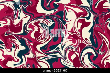 Marble texture banner. Liquid texture. Pink, blue, cream stains. Contrast vector stock illustration, for backgrounds, holidays, business cards, poster Stock Vector