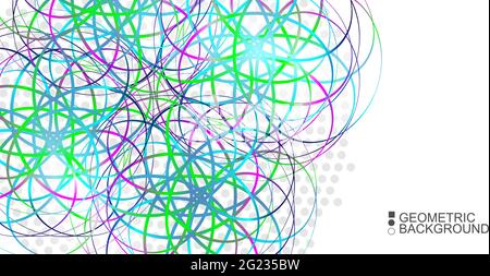 Polygeometric colorful abstract background Stock Vector