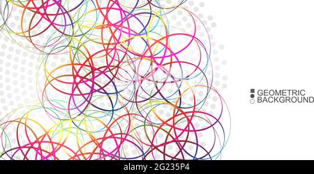 Polygeometric colorful abstract background Stock Vector