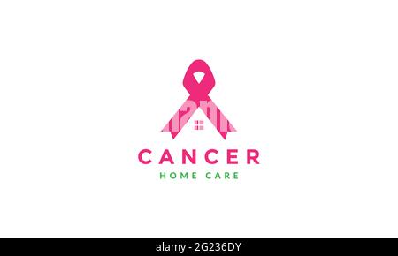 abstract cancer care home logo vector icon illustration design Stock Vector
