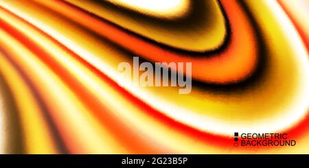Geometric abstract background with waves in blurred colors Stock Vector